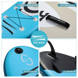 AQUA SPIRIT Splash iSUP 9’ long Inflatable Stand up Paddle Board for Beginners/Intermediate with Backpack, Leash, Paddle, Changing Mat & Waterproof Phone Case - Aqua Spirit iSUPs