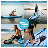AQUA SPIRIT Splash iSUP 9’ long Inflatable Stand up Paddle Board for Beginners/Intermediate with Backpack, Leash, Paddle, Changing Mat & Waterproof Phone Case - Aqua Spirit iSUPs