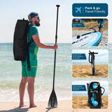 AQUA SPIRIT Splash iSUP 9’ long Inflatable Stand up Paddle Board for Beginners/Intermediate with Backpack, Leash, Paddle, Changing Mat & Waterproof Phone Case - Aqua Spirit iSUPs