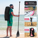 AQUA SPIRIT Splash iSUP 9’ long Inflatable Stand up Paddle Board for Beginners/Intermediate with Backpack, Leash, Paddle, Go-Pro Holder, Changing Mat, Waterproof Phone Case, All-Inclusive Package, 3-Years Of Complete Brand Warranty - Aqua Spirit iSUPs