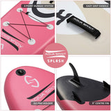 AQUA SPIRIT Splash iSUP 9’ long Inflatable Stand up Paddle Board for Beginners/Intermediate with Backpack, Leash, Paddle, Go-Pro Holder, Changing Mat, Waterproof Phone Case, All-Inclusive Package, 3-Years Of Complete Brand Warranty - Aqua Spirit iSUPs