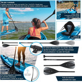 Aqua Spirit Barracuda Sup Tabla de Paddle Hinchable 2024, 320x81x15cm, Kit de Conversión Completo a Kayak con Remo Adjustable, Mochila, Bomba y Más Accesorios, Garantía de 3 Años